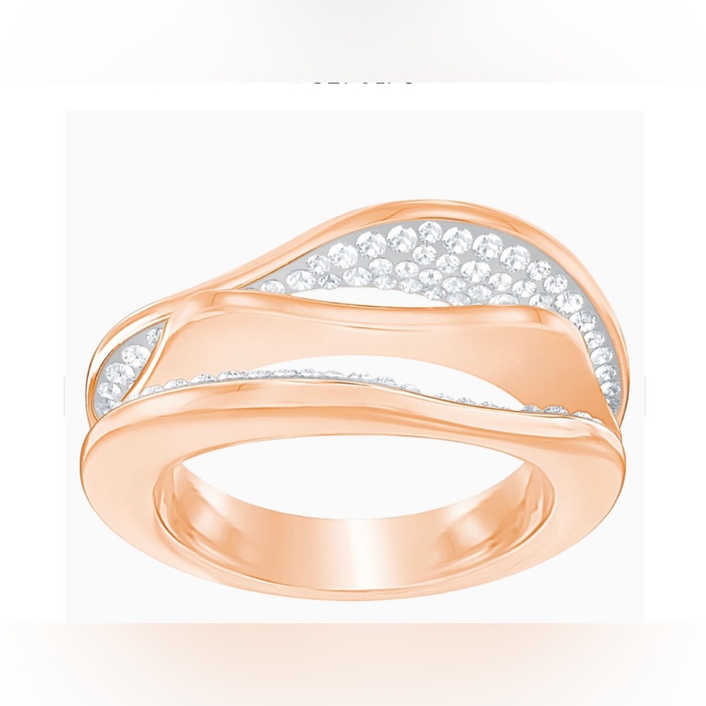 Swarovski Hilly Ring , Rose Gold Tone Plated